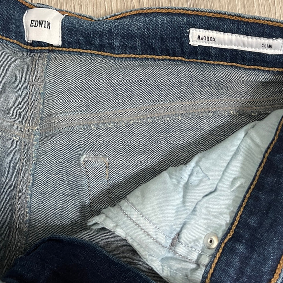 Edwin Denim Maddox Slim Men's Jeans in Stax - Size 30 33" Inseam - $158 - Picture 6 of 8
